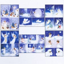 Set of decoupage cards 6 pcs 