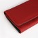 Women's wallet on the button, red color