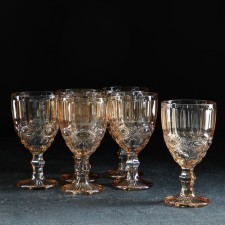 Set of glasses of glass 