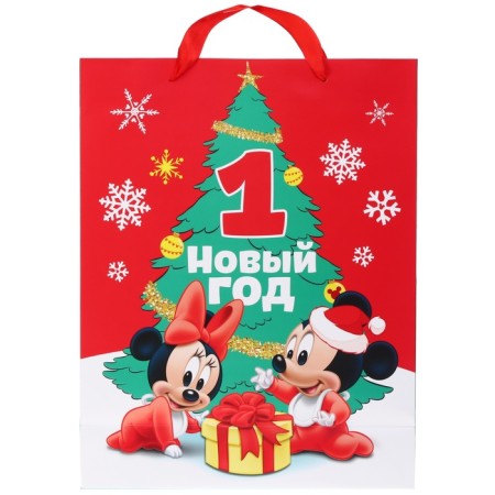 New Year. Gift package, 31x40x11.5 cm, packaging, Mickey Mouse-3
