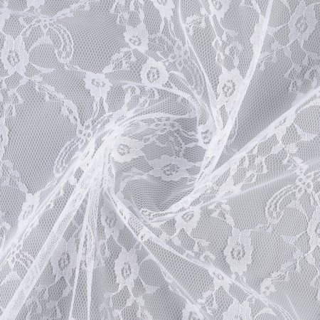 Hypyura flap, small flowers, white, 150 × 160 cm