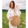 Female Bag Sl Home, manual weaving, cotton, pens length 30 cm, 45 × 43 cm