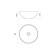 Sink Festival 2231, D = 400 mm, without overflow, without opening for the mixer, white