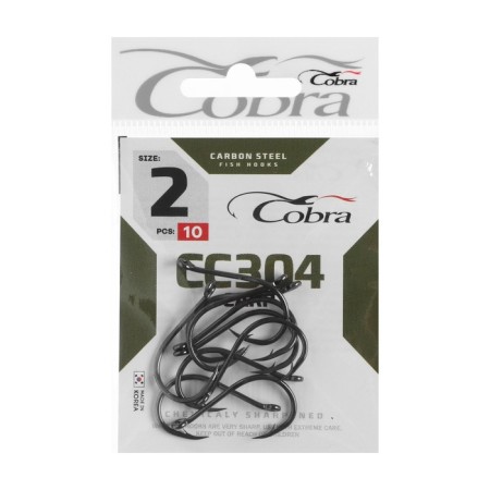 Cobra Carp hooks, series CC304, No. 02, 10 pcs.