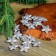Figure for crafts and decor "Star", set of 15 pcs., Size 1 pc. 3.5 × 3.5 × 2 cm, silver color
