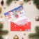 The envelope for the money "Verified New Year!" Glitter, Congrev, Snowman, 17 x 8 cm