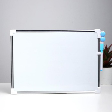 Magnetic board two -way, 36 × 25 cm, marker and magnets in a set, without fasteners, mix-4