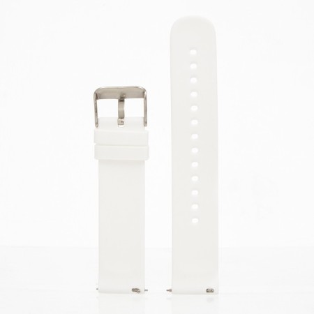 Smart hours strap, 20 mm, silicone, white-2