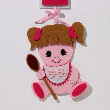 Decorative decoration (suspension) "Baby Girl" 22x22x53 cm-4