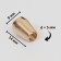 Tip for the cord, d = 5 mm, 4 pcs, the color of the gold