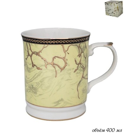 Кружка Lenardi «Мрамор», фарфор, 400 мл