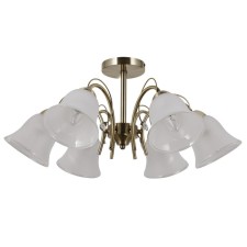Ceiling light Gerhort G11093/6AB WT, 6x40W, E27, 28x62x62 cm, bronze color