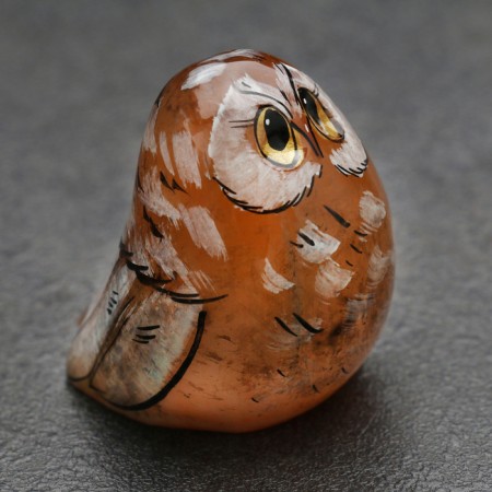 Souvenir "Owl", Selenite, 3.5x3x8 cm