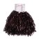 Corrugated pompons, set 2 pcs., Brown color