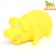 Brying toy "Funny Pig" for dogs, grunting, 19 cm, yellow