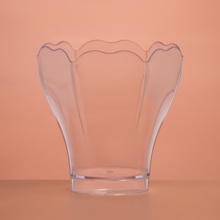 The form of plastic disposable for the buffet "forget -me -not", 160 ml, transparent, 15 pcs/unns.-2
