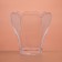 The form of plastic disposable for the buffet "forget -me -not", 160 ml, transparent, 15 pcs/unns.