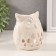 Aroma lamp ceramics "White Eagle Wheel. Droplets" 7.5x8x10 cm