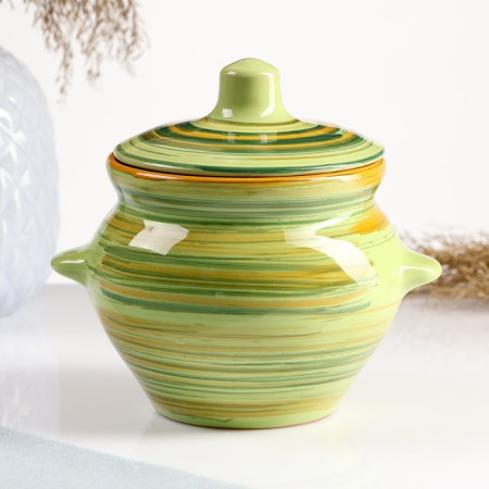 Ceramic pot for baking No. 5 with handles, 0.5l / 10x10.5cm, vitaminka