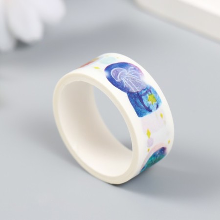 Glue tape Paper "Witch Utility" set 10 pcs width. 0.5/1/1.5/3 cm dl. 2 m-1