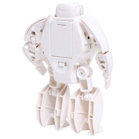 The robot "alarm", transforms, sound effects, white color-3