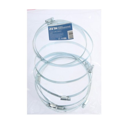 Chervyeric zein clamp, non-heating carriage, diameter 130-152 mm, width 9 mm, galvanized-4