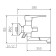 Bath mixer "RMS" SL52-006E-3, pour 350 mm, shower set, zinc, chrome