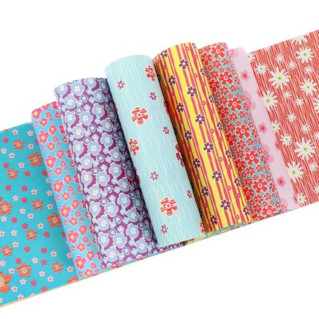 Colored paper with A4 ornament, 8 sheets "Flower", for decor and creativity-2