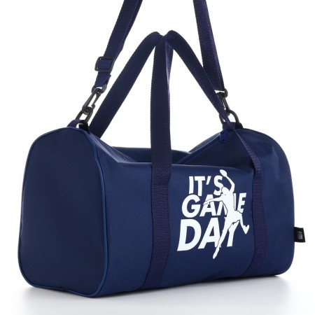 Sports bag with lightning, long belt, blue color-5