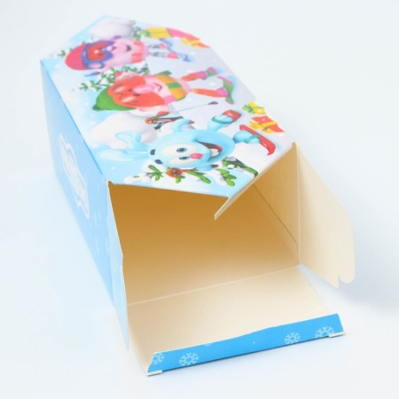 New Year. Gift box New Year's Enterprise large "Smeshariki" license 9.8 x 7 x 17.8 cm (+9 cm).-4