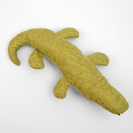 Textile toy "crocodile" with a squeak, 30 cm, green-3