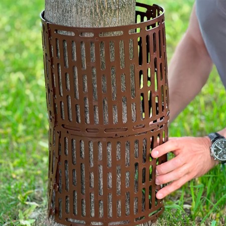 Protective-decorative fence, 22 × 36 cm, brown-3