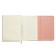 Leduced Diary A5, 160 sheets, Devente.irene, solid combined cover of artificial leather, cream block 70 g/m2, pink