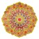Largan Rishtan ceramics "Flowers", 40 cm, red mix, corrugated