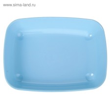 Round toilet without a mesh 33.5 x 25 x 6 cm, blue