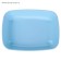 Round toilet without a mesh 33.5 x 25 x 6 cm, blue