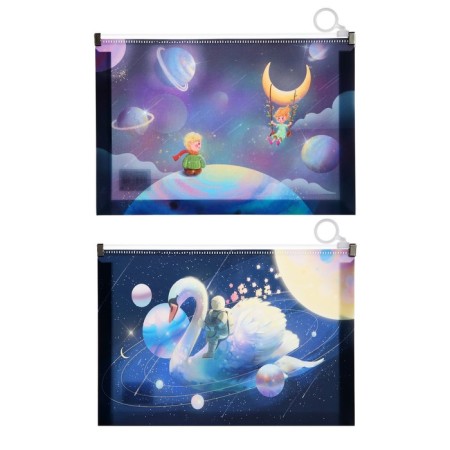 Lightning folder-convert format A5, 180MKR, with a pattern "Cosmos", mix