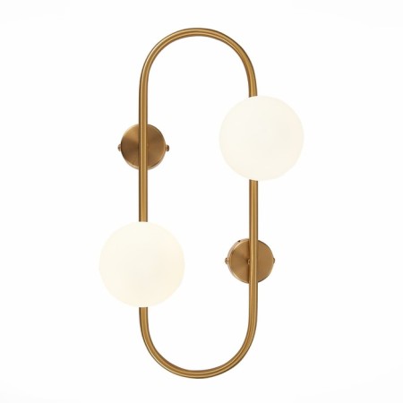 Sconces st. SL1149.301.02. Vera. 2x5 watts, G9, 4000k, 28x45 cm, brass color-3
