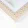 Photo frame plastic 15x20 cm "Greek patterns" gold on white 23.5x18.5 cm