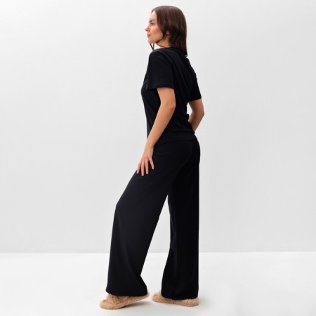 Pajama female (T -shirt and trousers) KAFTAN "Pearls" p. 40-42, black-2