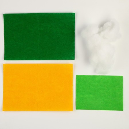Set for creating a voluminous toy made of felt "Green Dragon"-3
