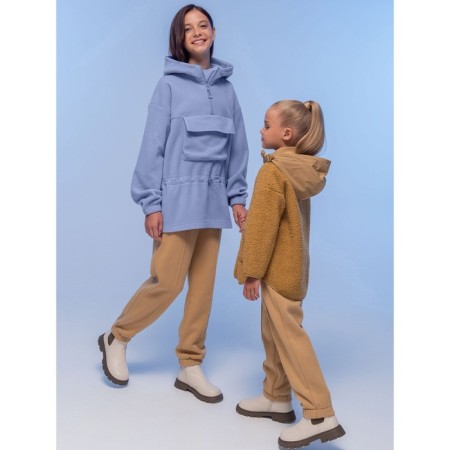 Jacket for girls, height 140 cm, beige color-9