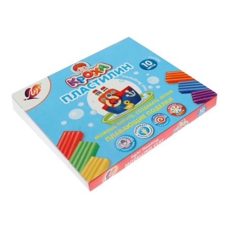 Plasticine floating 10 colors "Baby"-15