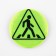 The reflective icon "Pedestrian crossing", D = 5.8 cm, color mix