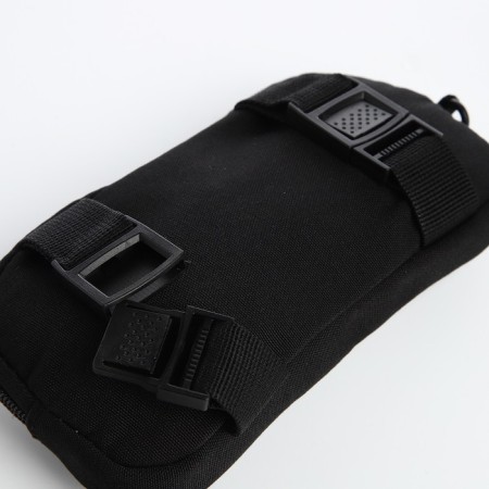 Youth backpack from a lightning textile, 3 pockets, a bag, a suitcase holder, black color is black-10