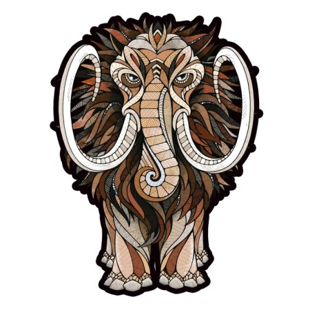 Wooden figured puzzle EWA "Mastodon Mammoth", 28 × 21 cm-9