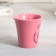 Tea couple ceramic "unique", a mug of 100 ml, a saucer 15x14 cm, pink color
