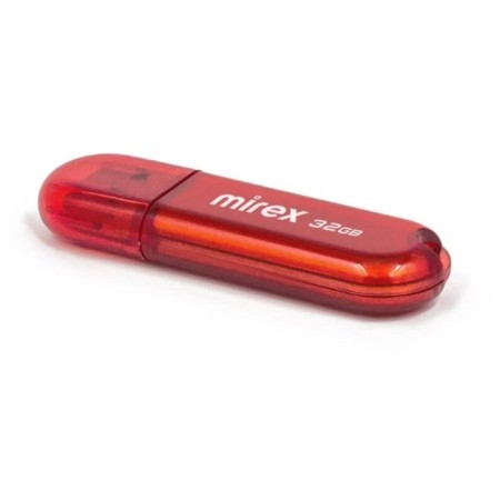 Flash drive Mirex Candy Red, 32 GB, USB2.0, th Up 25 MB/s, PBU up to 15 Mb/s, red