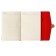 Organizer on the rings A6+, 80 sheets, leatherette, with a valve, a line, with a handle, in a gift box, red