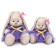 Soft toy "Bunny mi in a dress with a gold bow", 23 cm